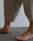 ELKE - FAWN Knit Volume Pant