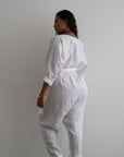 AD - WHITE Linen Jumpsuit