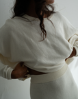 NIAS - CREAM Crop Sweater