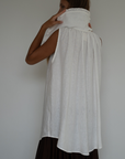 ANNE - WHITE Linen Blouse