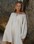 SOLLIE - Organic Pinstripe Romper
