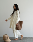 NIAMH - CREAM Oversized Knit Sweater