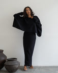 TILDA - BLACK Knit Skirt