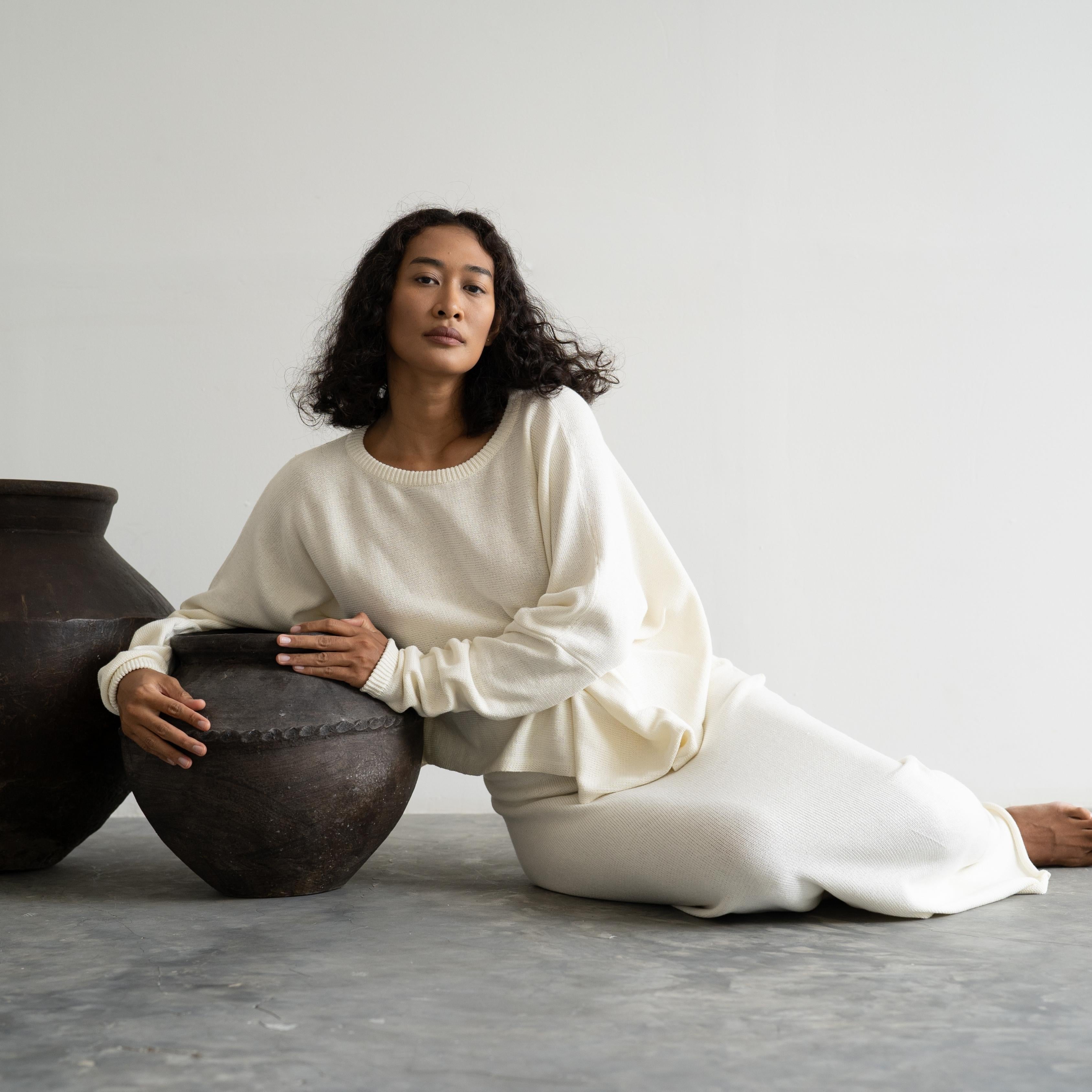 TILDA - CREAM Knit Skirt