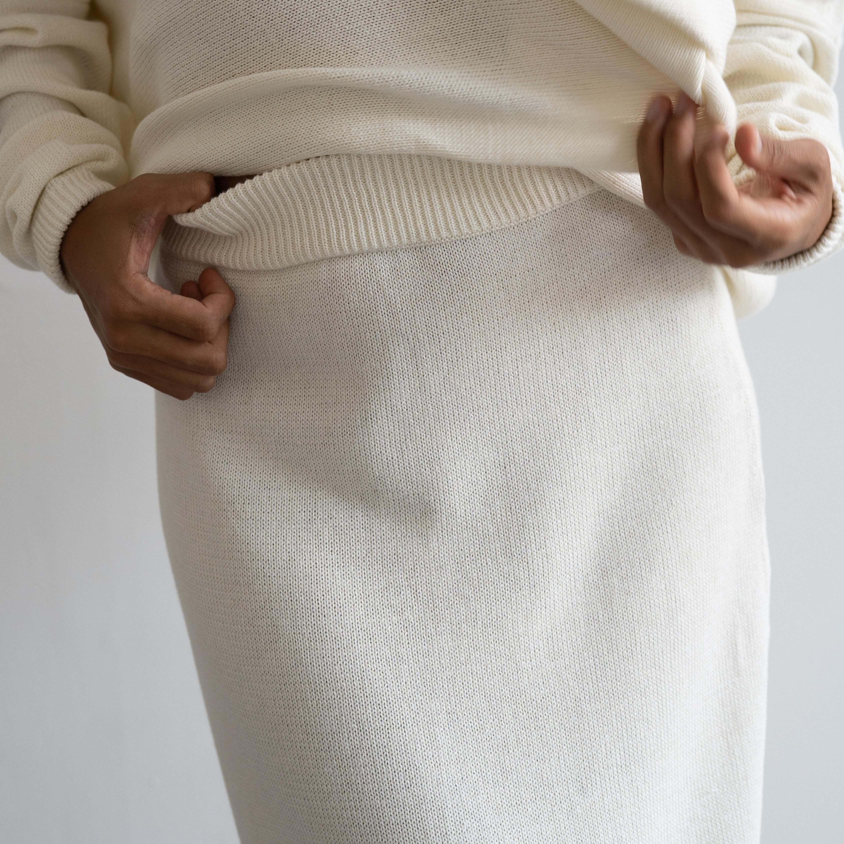 TILDA - CREAM Knit Skirt