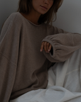 ADELINE - FAWN Knit Sweater