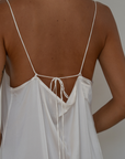 CAMILLE - WHITE Mulberry Silk Slip