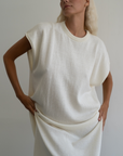 IONE - CREAM Knit Sack Dress