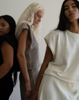 NORA- Cream Knit Vest