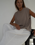 EDITH - FAWN Knit Vest
