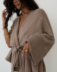 MARK - FAWN Knit Wrap Cardigan