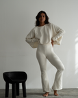 NIAS - CREAM Crop Sweater