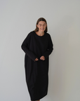 JANE - BLACK Jersey Dress