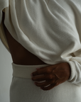 NIAS - CREAM Crop Sweater