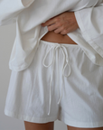 FRED - WHITE Jersey Short