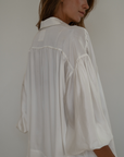 NINA - WHITE Silk Blouse