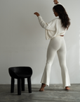 EMMETT - CREAM Knit Flairs