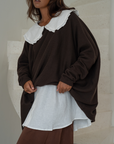 NIAMH - CHOCOLATE Oversized Knit Sweater