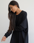 VADA - BLACK Volume Knit Dress