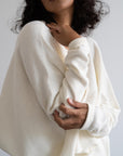 NIAS - CREAM Crop Sweater