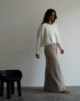 YVONNE - FAWN Knit Maxi