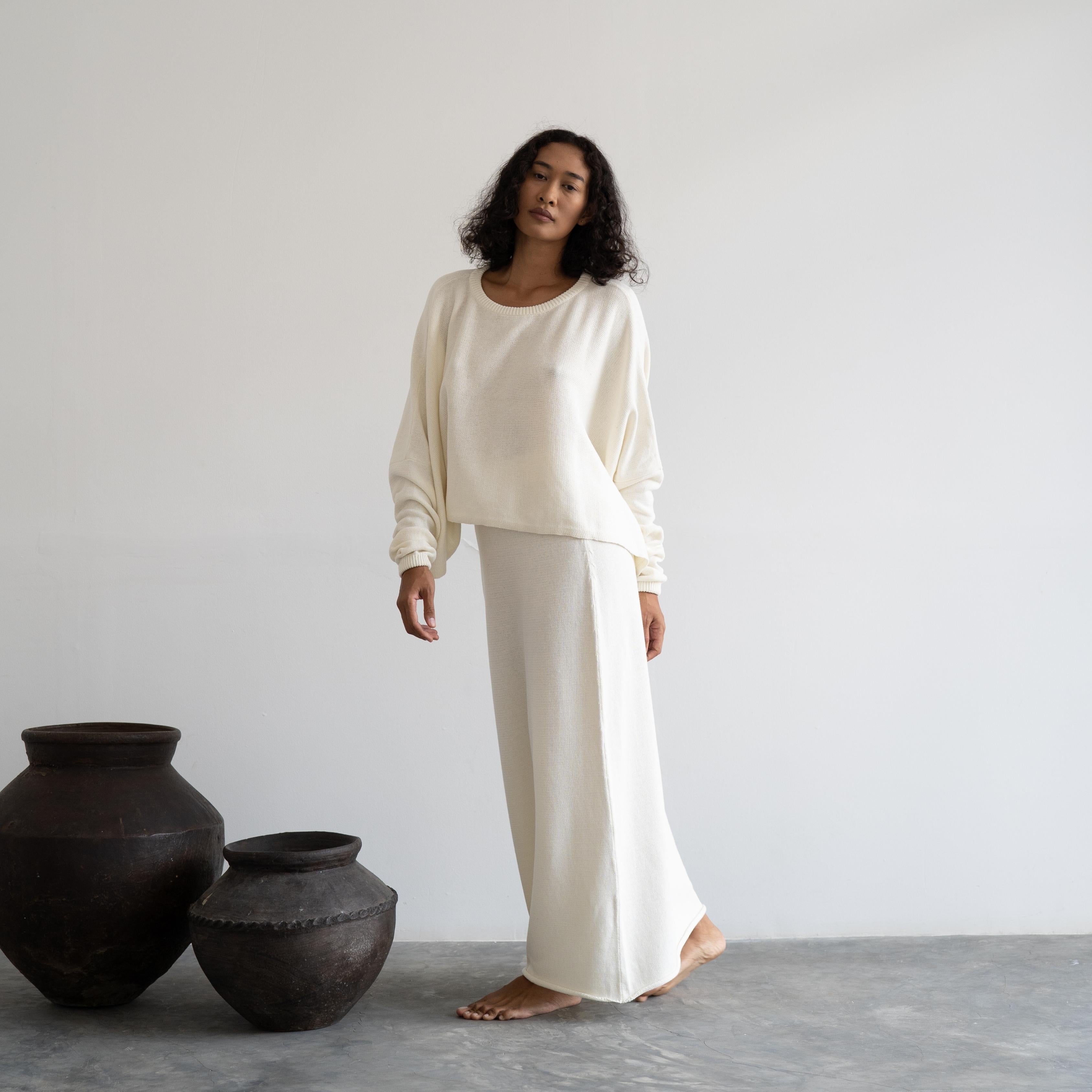 TILDA - CREAM Knit Skirt