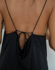 CAMILLE - BLACK Mulberry Silk Slip