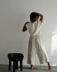 ATILLA - NATURAL Linen Cascade Pant