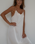 CAMILLE - WHITE Mulberry Silk Slip