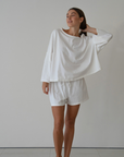 FRED - WHITE Jersey Short