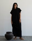 IONE - BLACK Knit Sack Dress