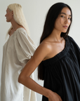 ODETTE - Black Linen Gown