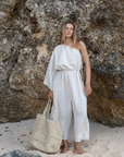 ATHENA - NATURAL Linen Jumpsuit