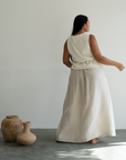 RAE - NATURAL Linen Skirt