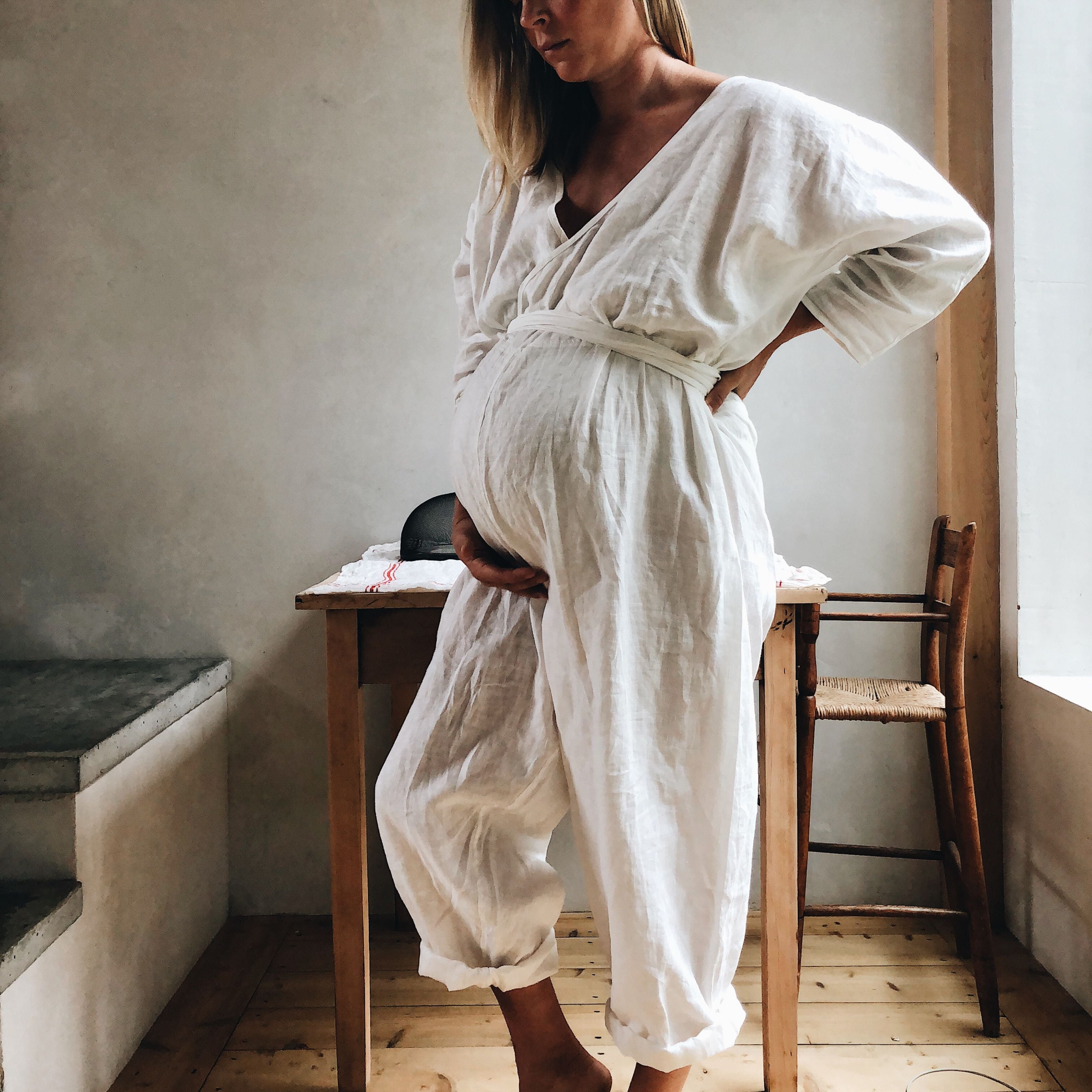 AD WHITE Linen Jumpsuit