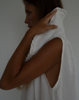 ANNE - WHITE Linen Blouse
