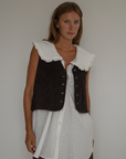 ANNE - WHITE Linen Blouse