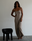 YVONNE - FAWN Knit Maxi