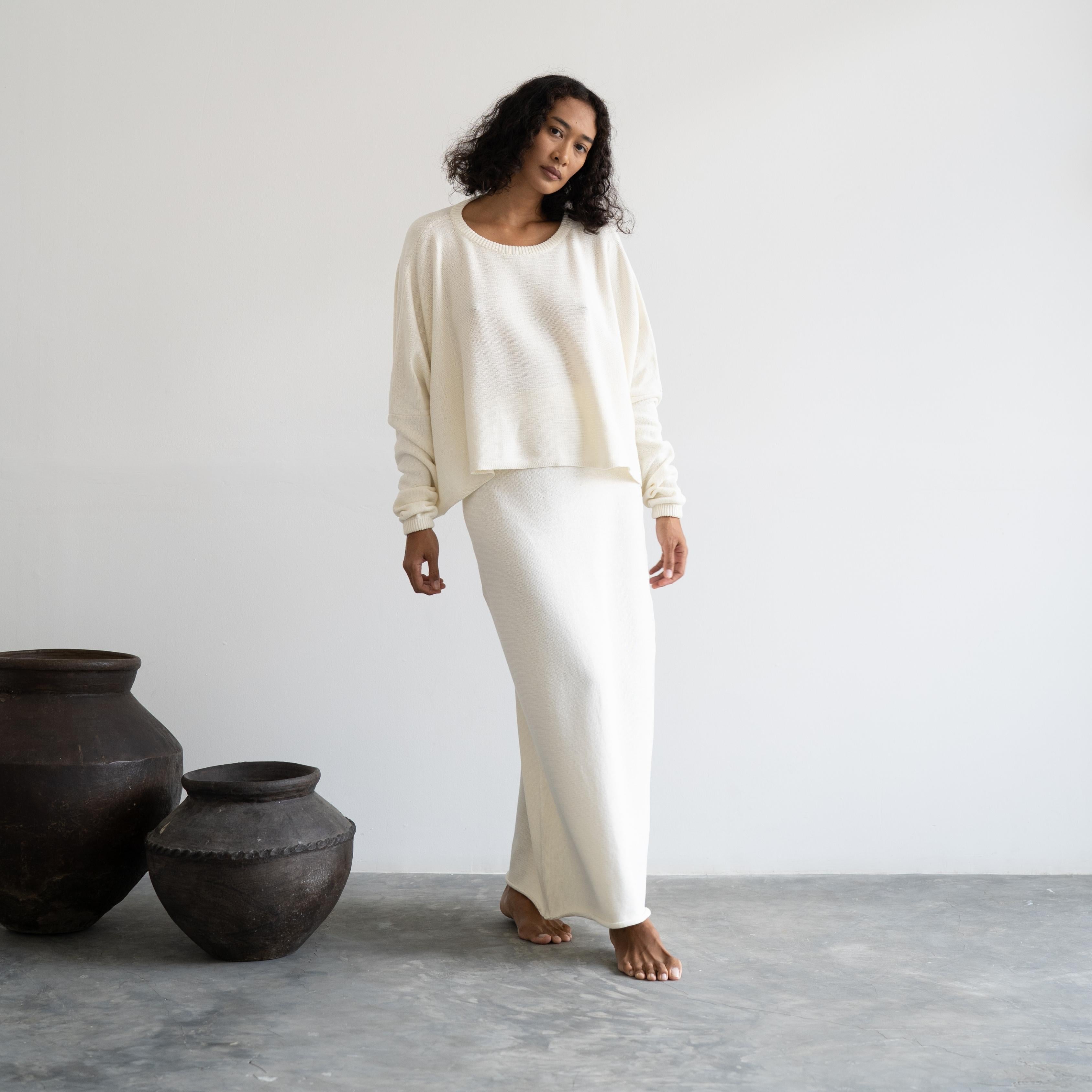 TILDA - CREAM Knit Skirt