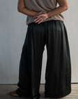 CLIVE - BLACK SILK Voluminous Pant