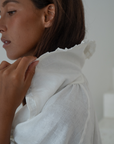 LILIANNE - WHITE Linen Blouse