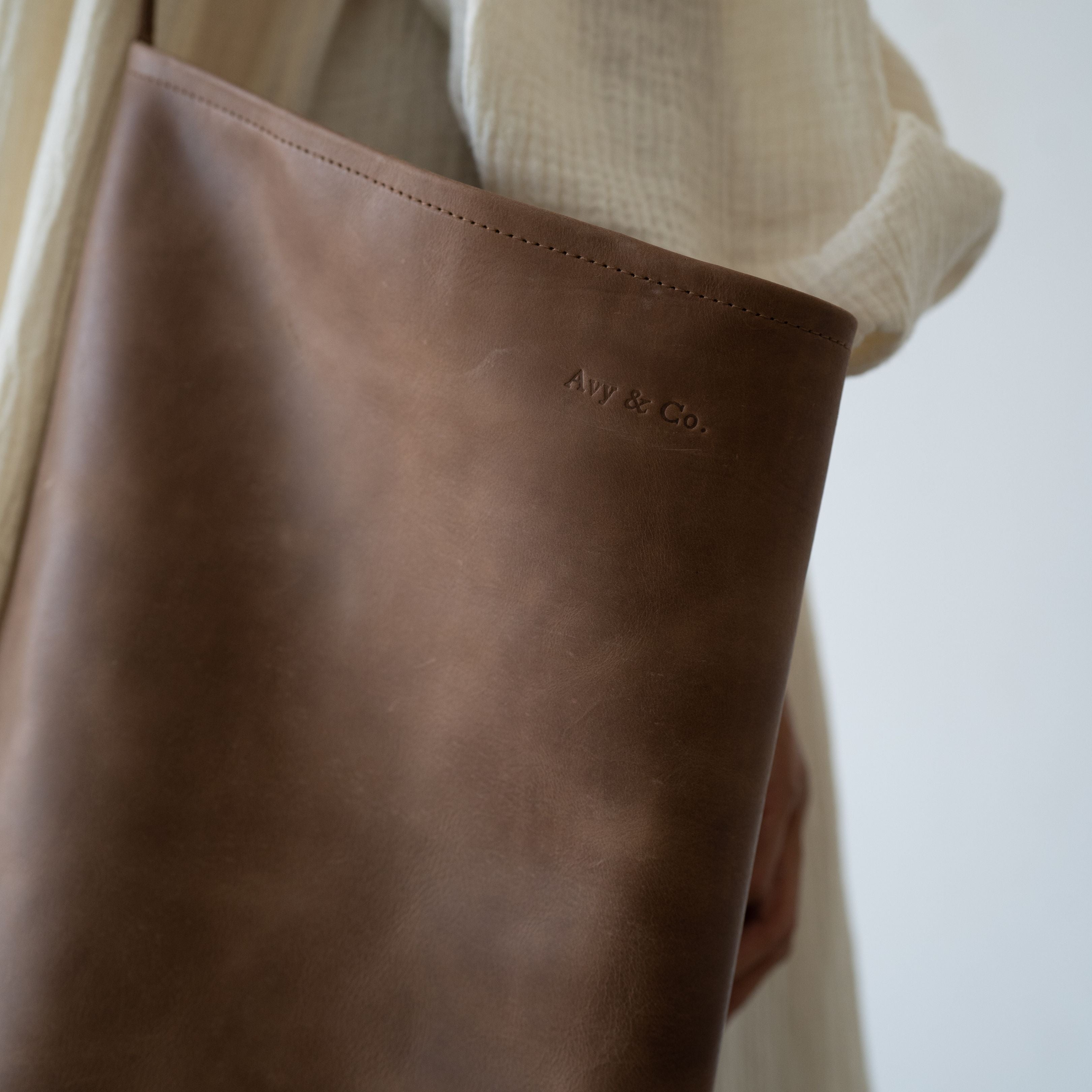 PRE-ORDER BUCKET - Matte Caramel Tote
