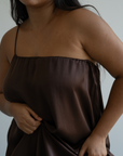ZULU - Burgundy Mulberry Silk Gown