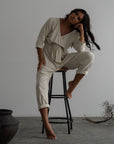 AD - Organic Pinstripe Jumpsuit