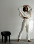 NIAS - CREAM Crop Sweater