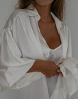 NINA - WHITE Silk Blouse