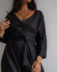 AD - BLACK Linen Jumpsuit