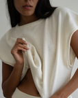 NORA- Cream Knit Vest