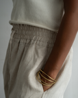 ATILLA - NATURAL Linen Cascade Pant
