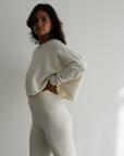 NIAS - CREAM Crop Sweater
